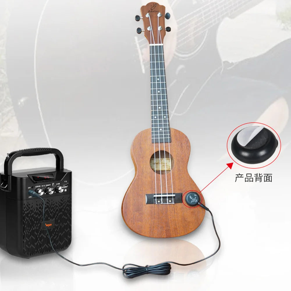 AD-35 Mini Sound Pick-up Piezo Amplifier Transducer Stick Piezo Pickup for Acoustic Guitar Ukulele Violin Cello Banjo