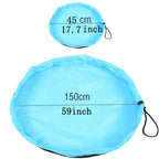 Children Toy Cushion Toy Storage Bag Large Clean Organizer Play Pad Durable Building Block Toy Storage Bag Outdoor Mat