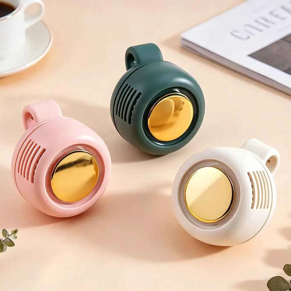 Mini Portable Clip Fan Handheld Waist Hanging Leafless Fan Small Whirlwind Fan For Daily Outdoor Travel