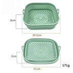 Foldable Air Fryer Silicone Liner Reusable Air Fryer Silicone Baking Tray Food Grade Silicone Air Fryer Mat
