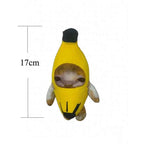 17cm Banana Cat Doll Pendant Keychain Crying Happy Banana Cat ,1pcs/pack
