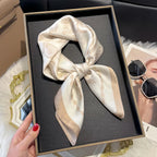 2025 New Fashion 70X70cm Women's Scarf Silk Paisley Print Scarf Square Shawl Decorative Headband Neck Luxury Design Bandana