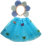 Animals  Children  Headband Tutu Skirt Tail Bow Kids  Girl Party Props Elephant Tiger Fox     Halloween Costume Cosplay