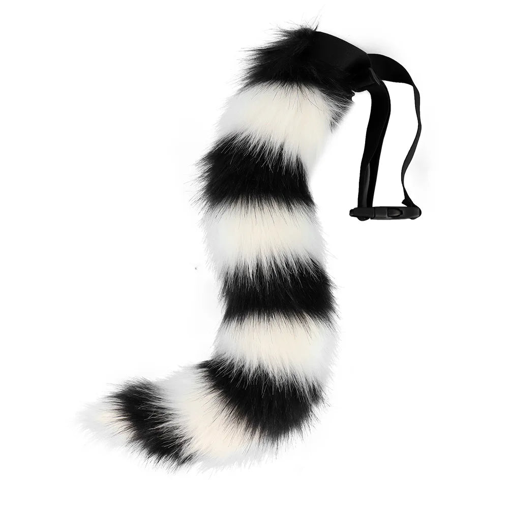 Anime Animal Tail Cosplay Costumes Props Cat Fox Plush Tails Role Play Halloween Party Kawaii Accessories