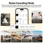 QCY H3 ANC Wireless Headphones 43dB Hybrid Active Noise Cancelling Bluetooth 5.4 Headset Hi-Res with LDAC Over Ear Headset 60Hrs