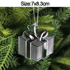 5pcs Christmas Home Decorations Crystal Acrylic Ornaments Snowflake Elk Xmas Tree Hanging Pendants Navidad 2026 New Year Gift