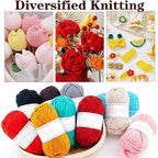FELE 59Pcs/Set Portable Crochet Knitting Set DIY Beginner Crochet Hook Kit With Storage Bag Material Pack and Storage Tools