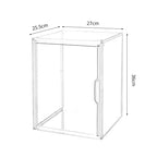 1/2/3/4PCS Acrylic Clear Display Storage Box for Fingures Foldable Display Case for Figurines Dolls Action Figure Organizer box