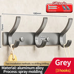 no drill Door Behind Hook Storage Wall Hanging Clothes Hanger Coat Hook Punch-free Bathroom Hanger Bedroom Organizer Storage Kit