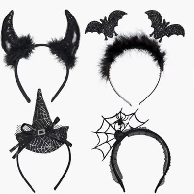 Halloween headbands, Devil bat spider headbands, Party hairpins, Dance decorative props, Role-playing headbands