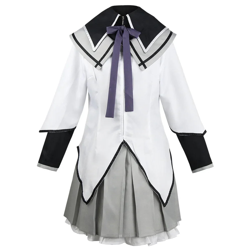 Akemi Homura Anime Cosplay Costume – Fighting Uniform Outfit