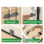 Ties Fastening Wire Reusable Cable Cord Rope Holder Self Adhesive Cord Adjustable Straps In the Office Desk Management