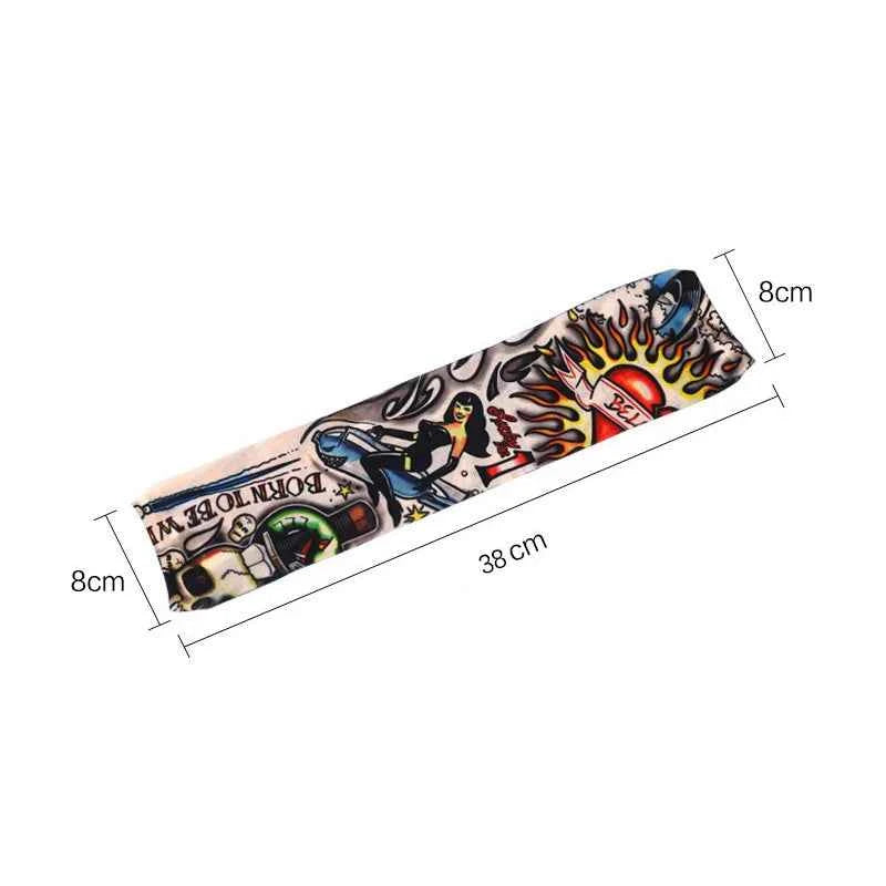 6 Pcs Tattoo Sleeves Sun Protection Men Women Summer Seamless Arm Cover Cool Outdoor Cycling Breathable Cycling Tattoo Sleeves