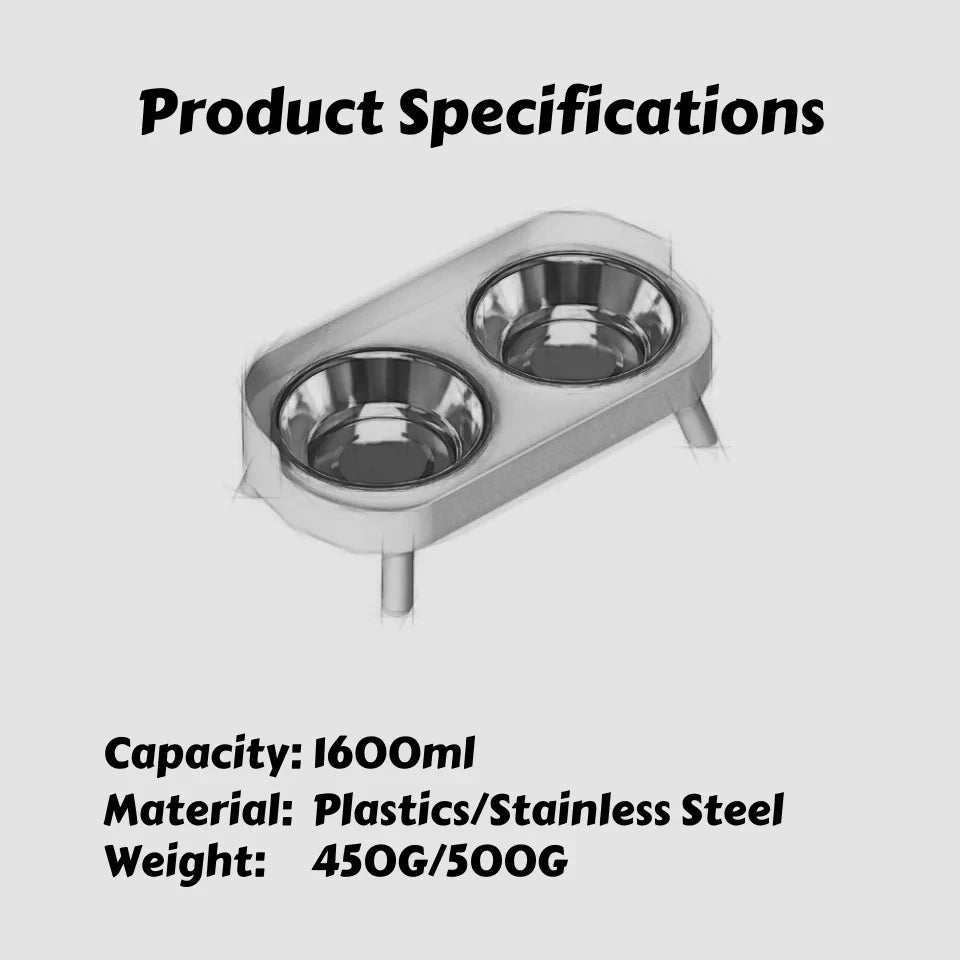 Stylish Elevated Dog Bowl for Better Posture and Digestion