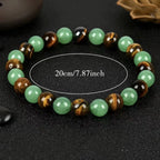 Wealth Bracelet women men Gemstone natural stone tiger eyes aventurine vintage jewellery braclets Fashion Boyfriend Gift New