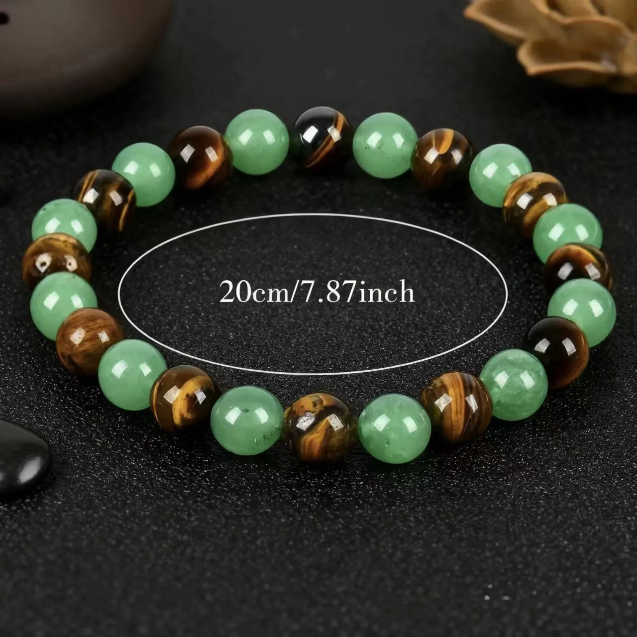 Wealth Bracelet women men Gemstone natural stone tiger eyes aventurine vintage jewellery braclets Fashion Boyfriend Gift New