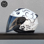 2025 Latest High Quality Motorcycle Helmet Half Covering Dual Lens Cascos para Motos Male Female Couple Capacetes de Moto