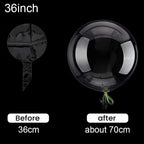 10pcs 8/10/12/16/18/20/24/inch Transparent Bobo Balloon Clear Bubble Balloon For Wedding Birthday Party Decoration Helium Ballon