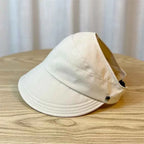 Foldable Women's Sun Hat with Wide Brim and Breathable Top - Perfectfor Ponytails