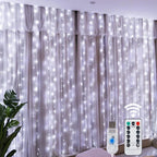 Christmas Lights LED Fairy String Curtain Lights 8 Mode Remote USB Festoon Christmas Decor For Home Holiday New Year Lamp