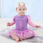 Baby Romper Tutu Dress with Headband Infant Baby Girl Princess Clothes Cute Design Kids Dress Halloween Party Costumes Outfit