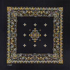 Navy Blue Cashew Hip Hop Cotton Square Bandana Scarf Riding Headband Paisley Gifts For Men Unisex