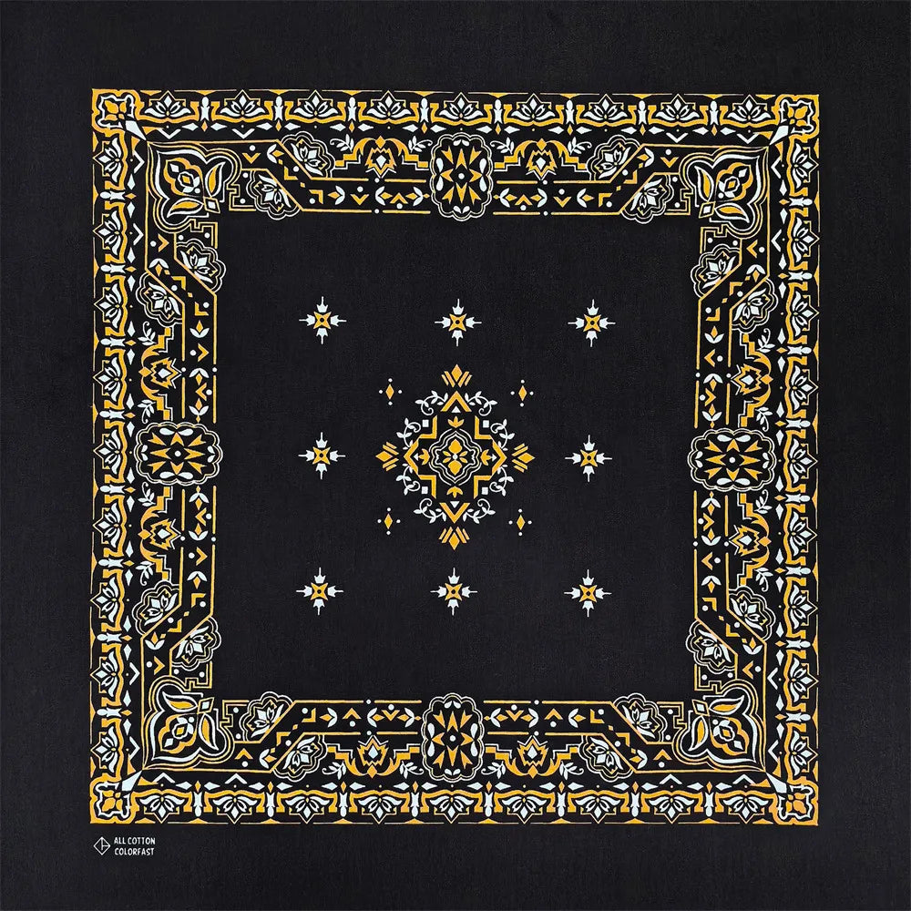 Navy Blue Cashew Hip Hop Cotton Square Bandana Scarf Riding Headband Paisley Gifts For Men Unisex