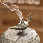 Hot Sale Antique Style Lamp Metal Incense Burner Scented & Unscented Candle Holder Home Decor Gift Arabic Incense Burner