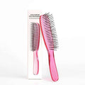 Japanese Premium Head Massager Scalp Brush Hair Massager Shampoo Brush Wet Plastic Detangling Brush Hair Cleaning Comb Rose Gold