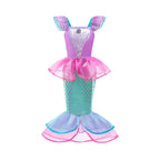 Girl Elsa Anna Dress Princess Costume Snow Queen Dress Baby Halloween Ariel Carnival Clothes Kids Cosplay Clothes Party Clothing