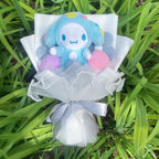 Cartoon My Melody Kuromi Cinnamoroll Kt Cat Plush Doll Creative Flower Bouquet Valentine Christmas Graduation Birthday Gift