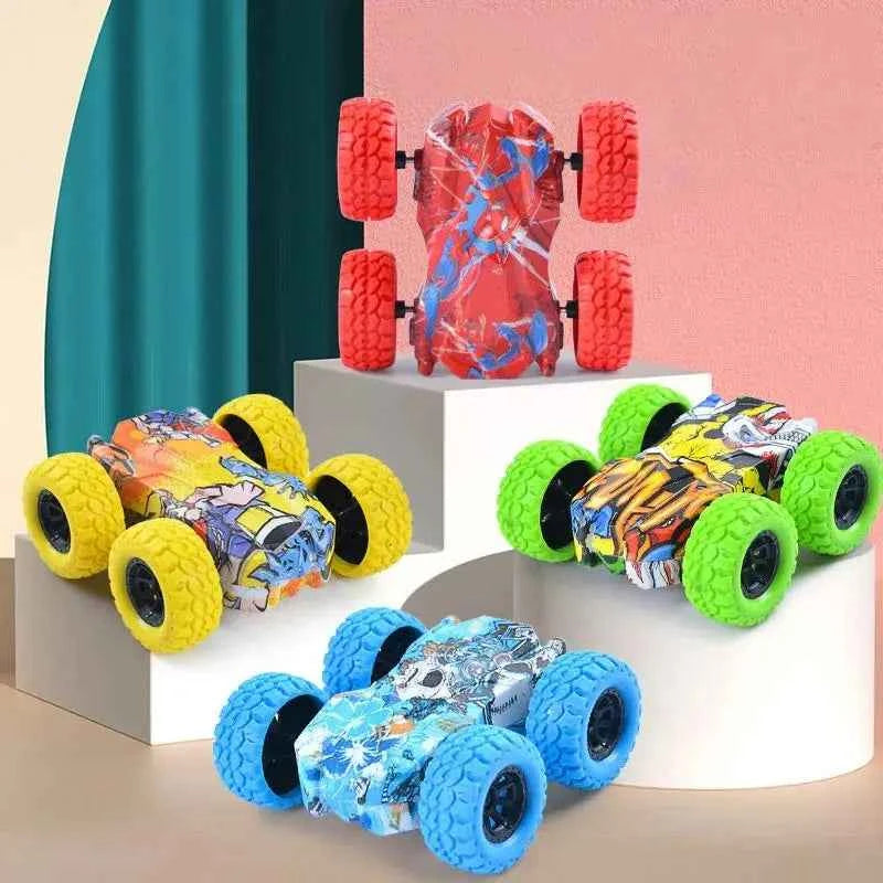 Children's toy car fun double-sided car inertial safety anti-collision anti-fall Kid's anti-fall model sliding off-road vehicle