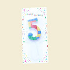 1 PCS  Colored Building Block Shaped Digital Candle Cake Decoration 0-9 Birthday Baking Decoration Plugin