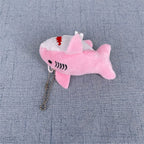 NEW 3Colors , Size 8CM Stuffed Plush Shark Ocean Animal Plush Toy Doll , With Keychain Gift