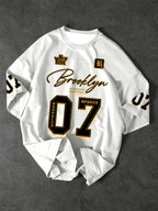 Fashion Sports Shirt Brooklyn 07 Short-sleeved Printed T-shirt Summer Graphic Shirt Men Women Sports Breathable Unisex Tops Tee