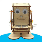 Robot Eating Coin Wood DIY Model Teaching Learning Stem Project for Kid Science Education Experiment Education Toy Assemble Kit