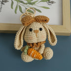 Cute Crochet Animal Doll Keychain Sheep Puppy Bag Charm