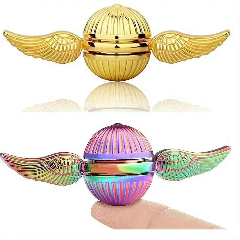 Magic Fidget Spinner with Hypnotic Light Patterns, Stress Relief & Focus Tool for All Ages, Cool Halloween Christmas Gift Idea