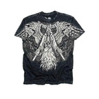 2000s American New Retro Casual Hip-Hop Gothic Print Women Clothing  Fashion T shirt Street Short Sleeved Men And Women Y2K Tops