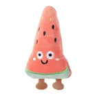 Plush Cat Toys Interactive Kicker Teeth Grinding Fruit Shaped Pet Toy for Kittens