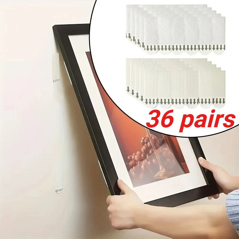 Heavy Duty Non Perforated Hanging Picture Strip - Easy to Use Non Trace Frame Adhesive Buckle Accessories Wall Hooks