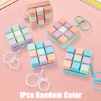 Fidget Decompression 9 Keyboard Key Toy For Adults Antistress Toys Anti Stress Finger Keyboard Games Keychain