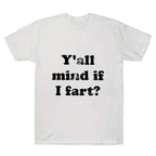 Unique I Love To Fart Graphic Print Crew Neck Short Sleeve  T-Shirt for Men - Comfortable Breathable and Fashionable Casual Wear