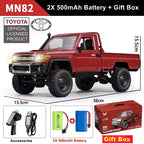 MN82 1:12 Retro Rc Car With LED Lights Full-scale Simulation LC79 Professional 4WD Remote Control Pickup RC Truck Model Toys