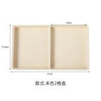 Plush Jewelry Storage Tray, Detachable Tray, Earrings, Earrings, Rings, Necklaces, Storage Tray, Drawer, Partition Tray