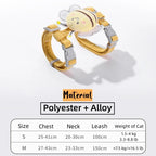 Cat Harness Leash Collar Set - Adjustable Cartoon Bee Design