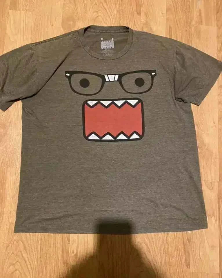 2000s American New Retro Casual Hip-Hop Gothic Print Women Clothing  Fashion T shirt Street Short Sleeved Men And Women Y2K Tops