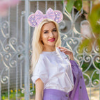 New Trendy Mouse Ears Headband 3.3"Velvet For Girls Soft Bow Hairband Halloween Festival Party Trip DIY Hair Accessories Gifts