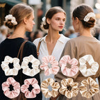 10pcs Large Hair Ties- Stylish Women'S Hair Accessories Set, Perfect for Casual Parties,Back-to-School Season, Christmas