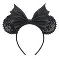 2026 Latest Fashion Ear Headband Sequin Bows For Girl Adult Kids Halloween Party Cosplay Hair Accessories Princess Hairband